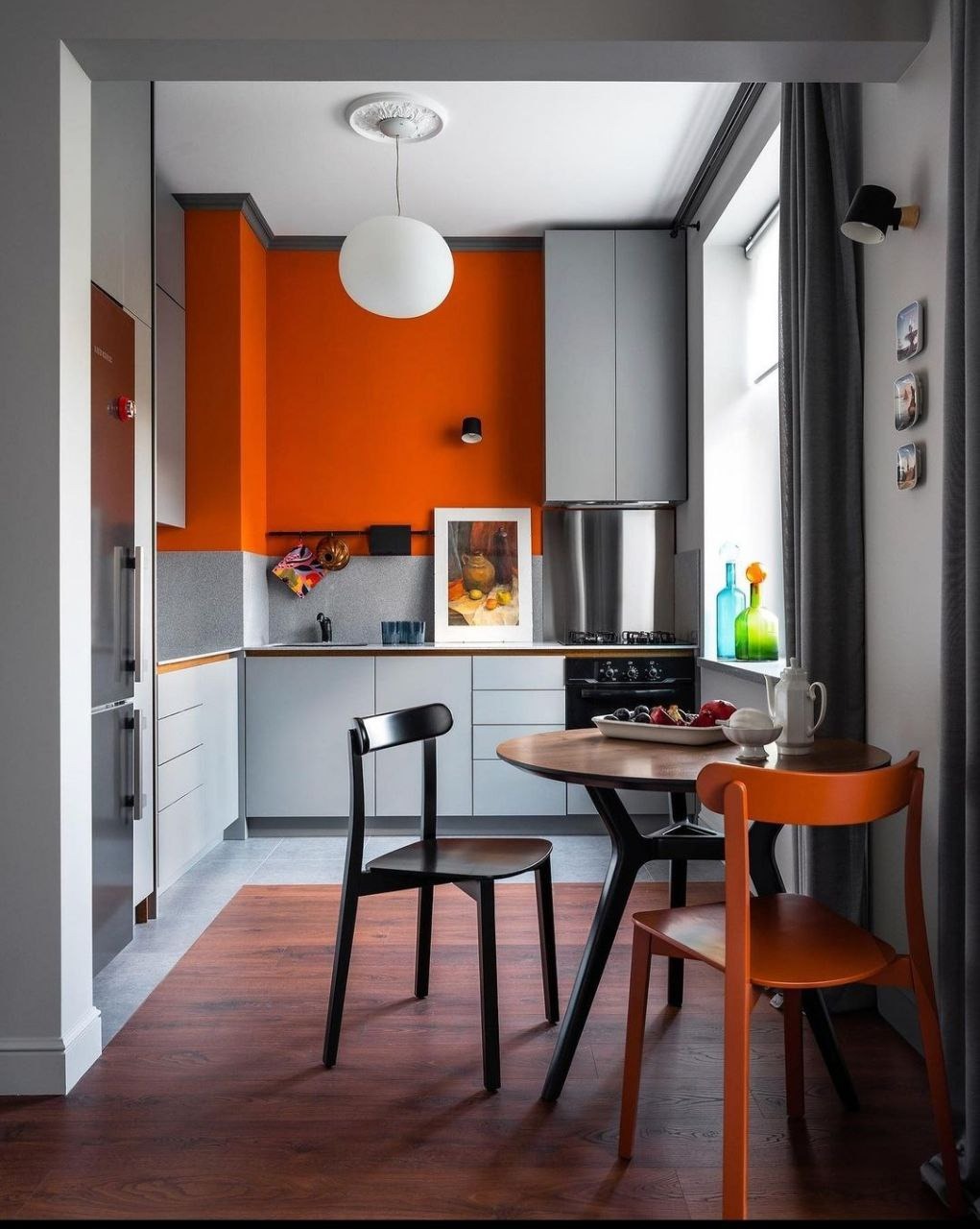 Оранжевая кухня – идеи для создания гармоничного интерьера