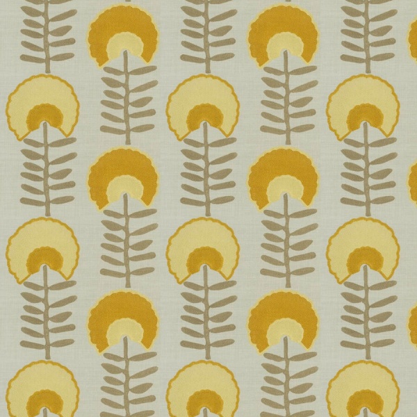 Ткань Fabricut FB Hopps Floral Amber Gold 02