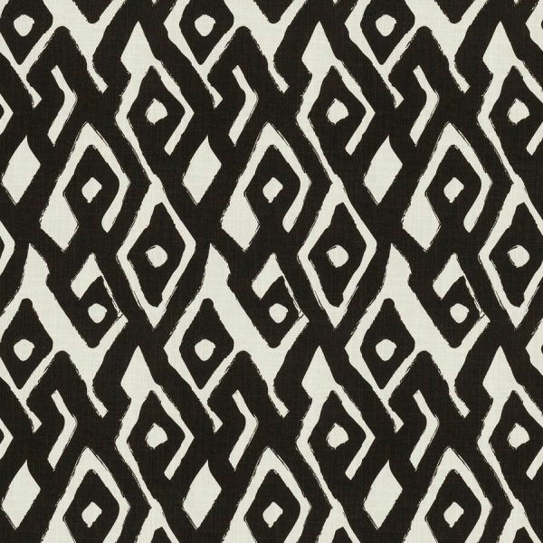 Ткань Fabricut FB Kuba Maze Black 06