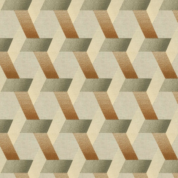 Ткань Fabricut FB Molina Hexagon Copper Sand 01