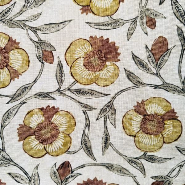 Ткани из Индии, Galleria Arben Pondicherry Trail Turmeric Madder